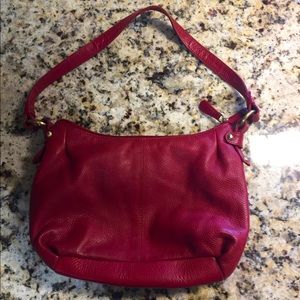 Genuine leather red purse MAPLE LEAF ACCESSORIES
